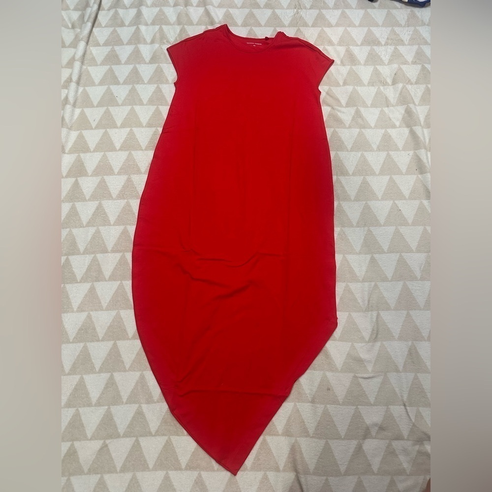 Universal standard iconic Geneva dress aura orange